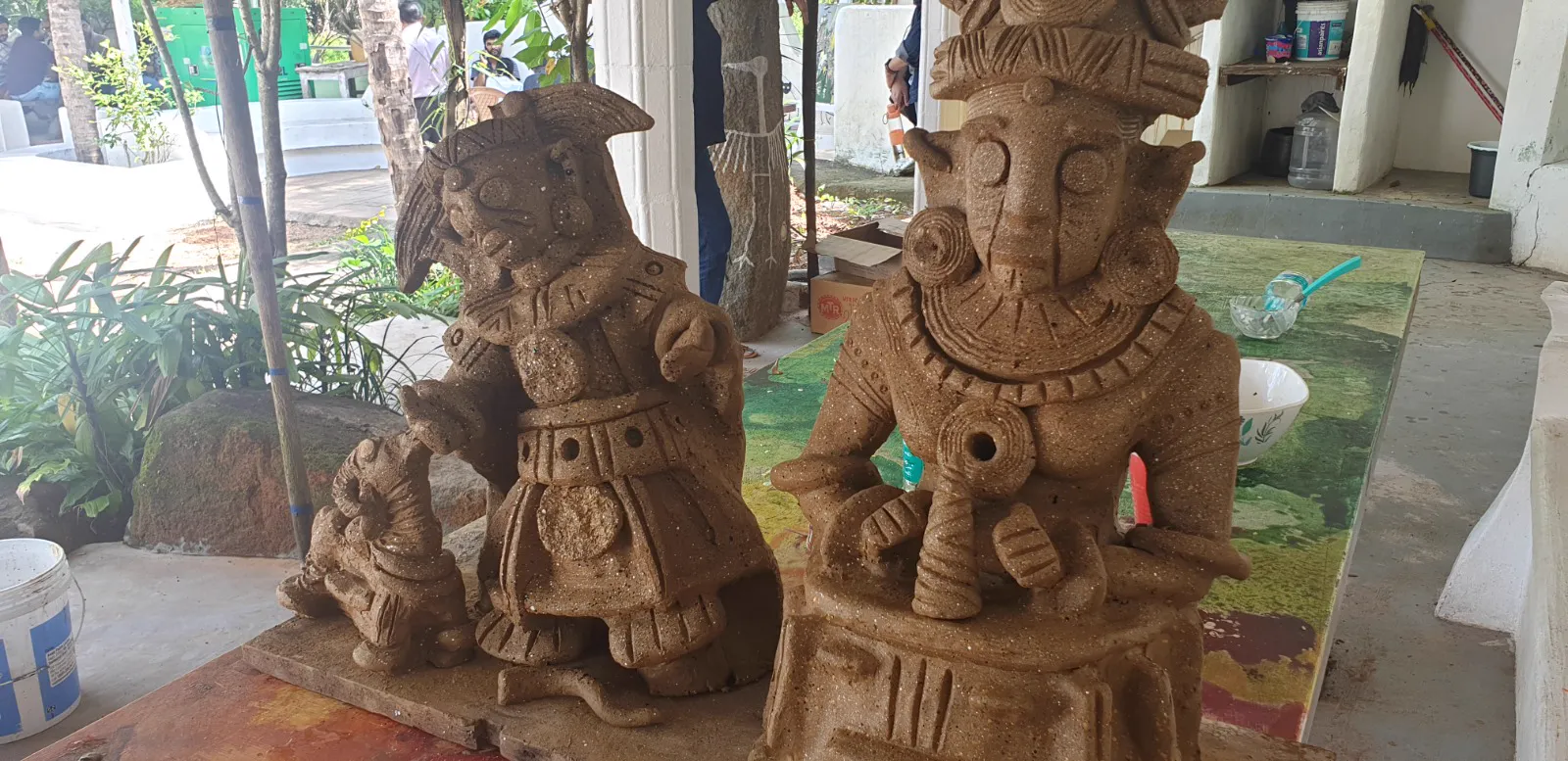 Clay art exhibit